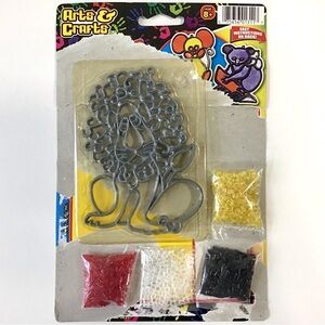 2004 Window Art Kit Stained Glass Lion Suncatcher Kids Craft Heated Crystals